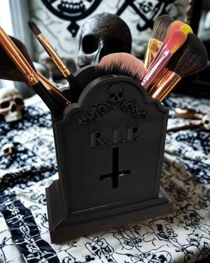 Tombstone Makeup Brush & Pen Holder