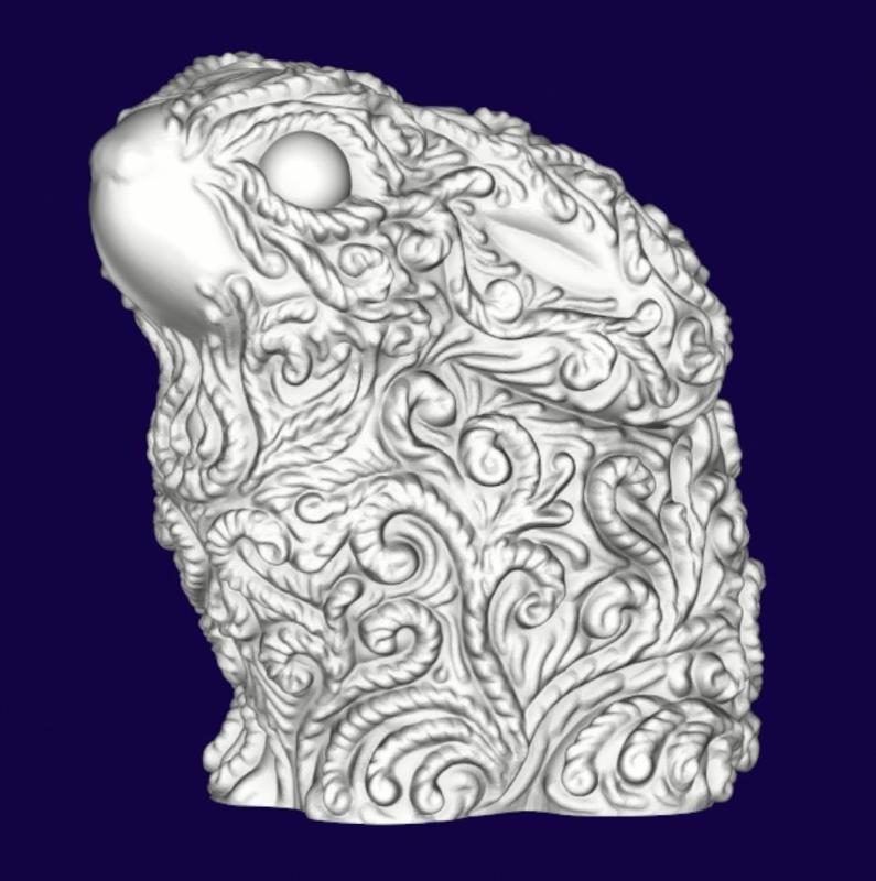 Easter rabbit candle