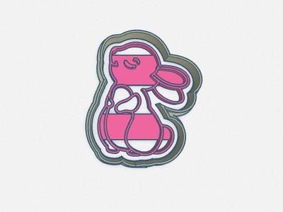 rabbit shaped cookie cutter