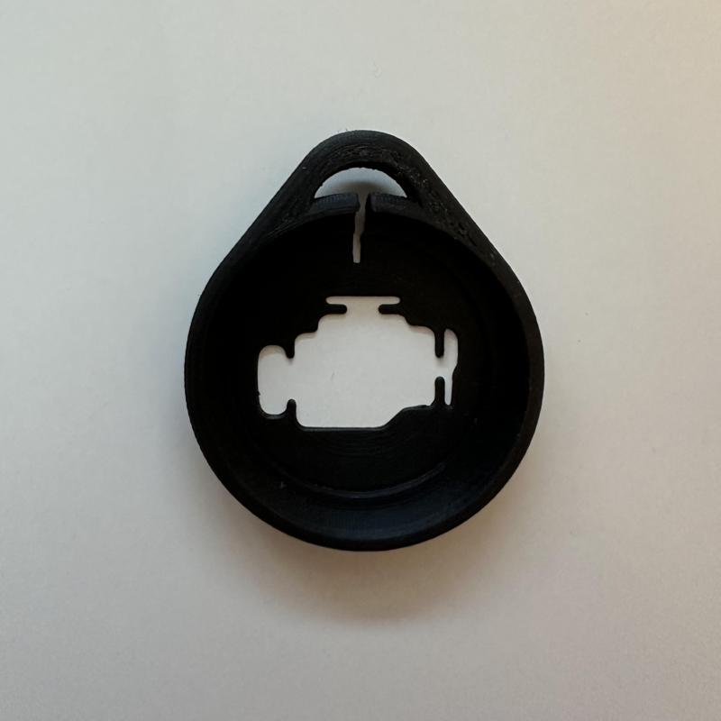 Check Engine AirTag Keychain Holder