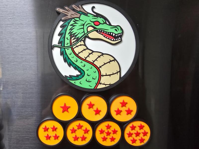 Dragon Ball Z - Shenron & Dragon Ball Magnets