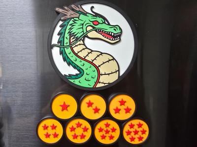 Dragon Ball Z - Shenron & Dragon Ball Magnets