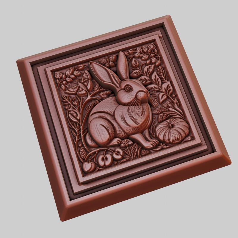 Rabbit Animal 3D Model for CNC Router Laser & 3D Printer