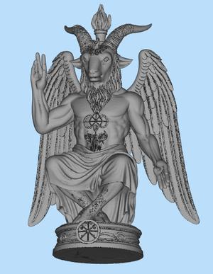 Baphomet statue