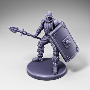 Skeleton - Infantry - Spear + Scutum Shield - Ready Pose