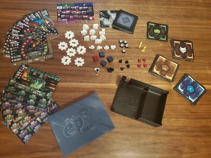 Tiny Epic Dungeons - Tokens and Box (no Figurines, Base version)