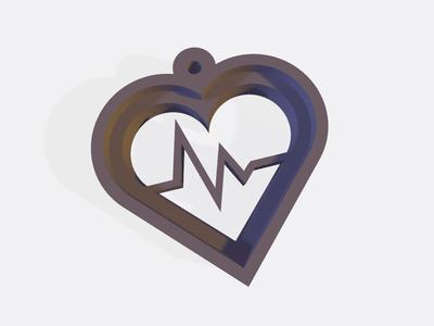 Keychain heart