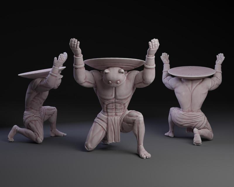 Fortnite Muscle-Cat Atlas Statue. Meowscles