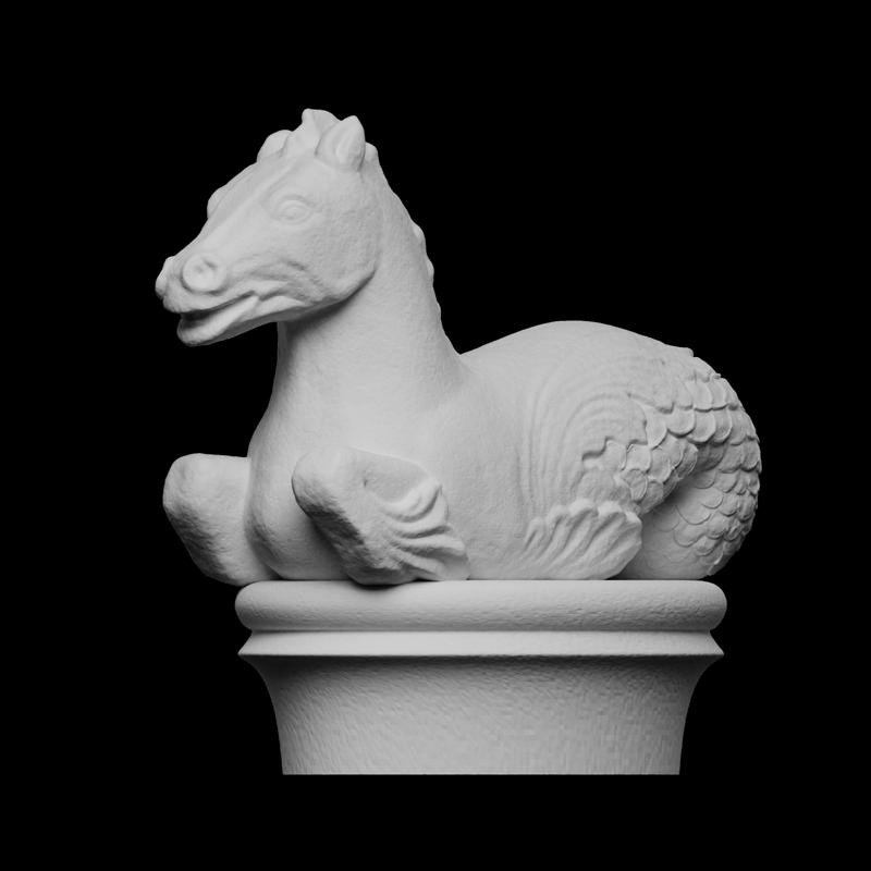 Seahorse from a fountain in Taormina