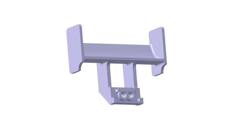 Tamiya F201 F1 Formula. Rear axle aerodynamic downforce. Spoiler.