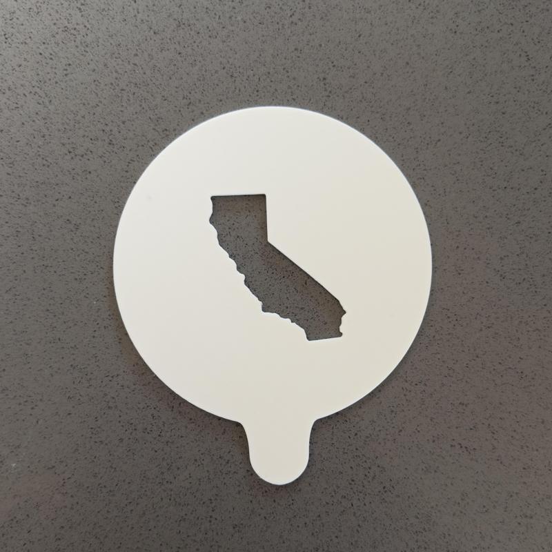 California Coffee Stencil