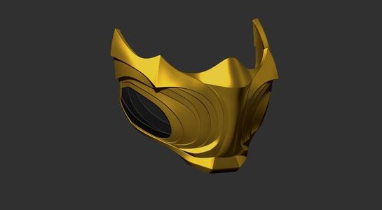 Mortal Kombat 1 Scorpion Mask Cosplay