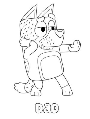 bluey dad cookie cutter + stamp