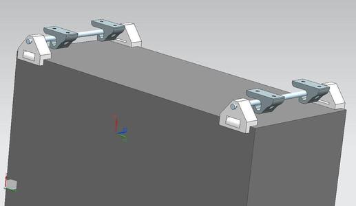 PC Cabinet removable desk mounting system