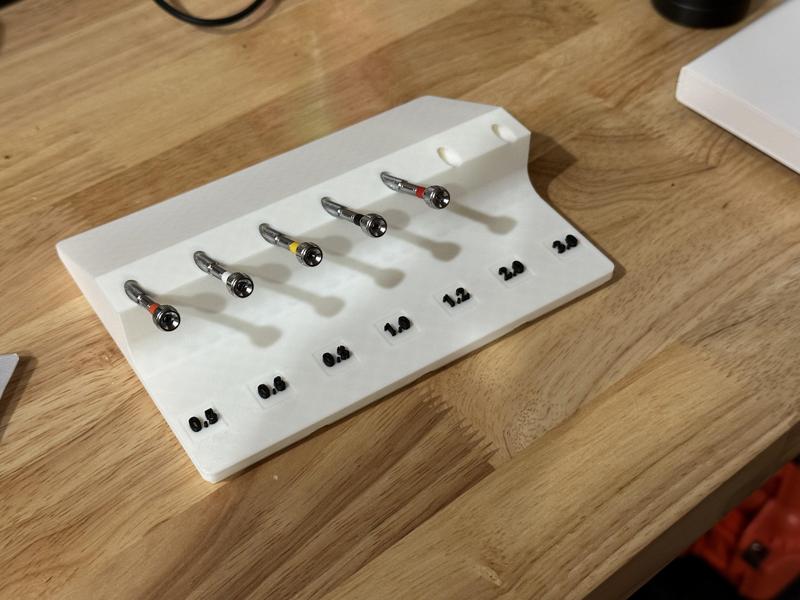 Gridfinity Watchmaker bergeon Screwdriver Holder