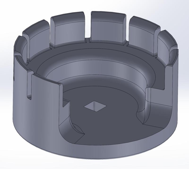 Porsche 928/944 fuel sender nut removal tool