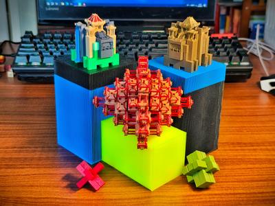 Architectural Miniature Puzzle Lock