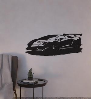 WALL DECORATION SPORTS CAR lamborghini 2D WALL ART