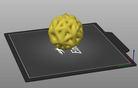 Soft looking Christmas ornament