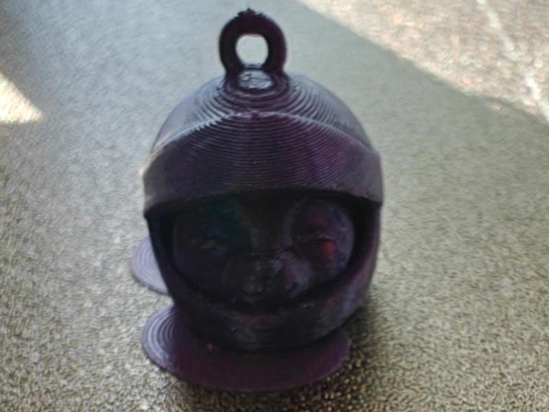 Panda with a helmet keychain