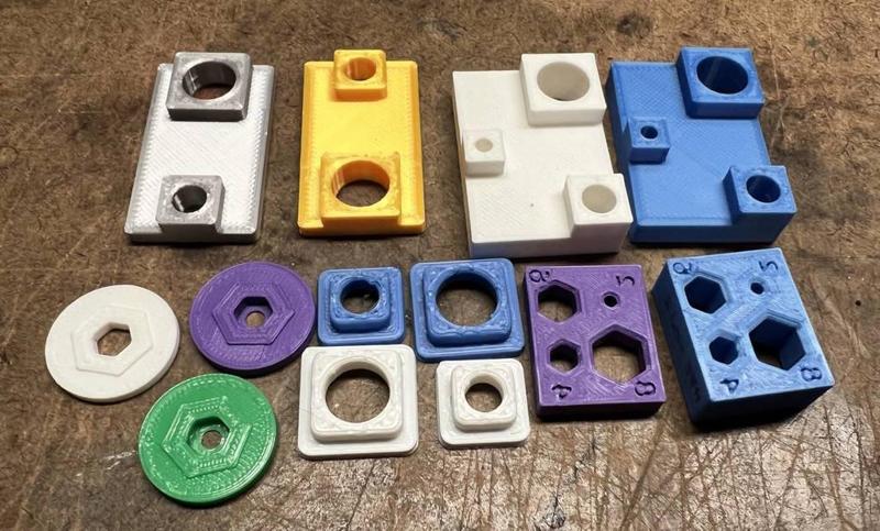 Hole Calibration + M3 nuts + Hex holes