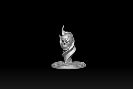 Flaming Skull