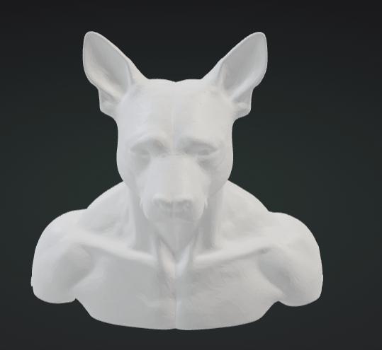 Human with dog head