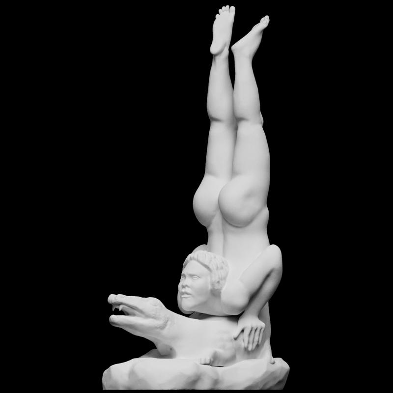 Acrobat on Crocodile