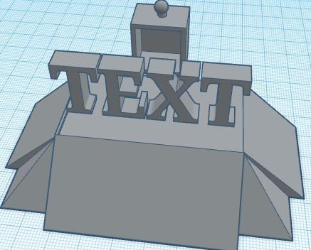 customizable text tower with drawer