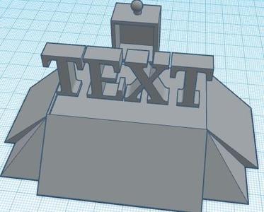 customizable text tower with drawer