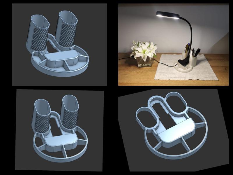 Stand for clip on LED light