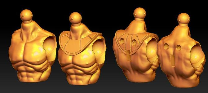 armored (Egypt) male torso for 1.0 (Including nudity)