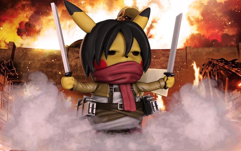 Mikachu Pikachu Mikasa Cosplay