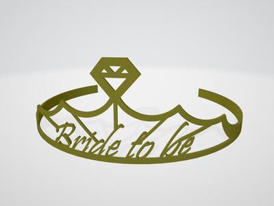 Bride to be crown