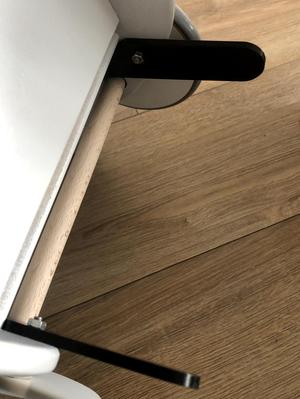 Children's wooden cart wheelie bar