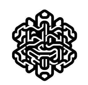 Tribal geometric style wall decoration