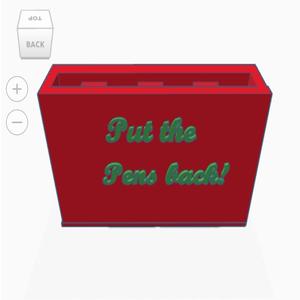 Pen holder + reminder