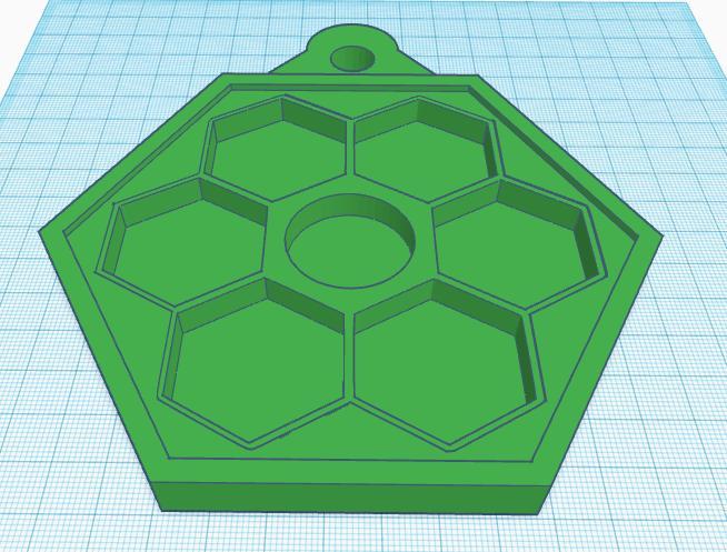 Chaveiro para personalizar com tinta e resina