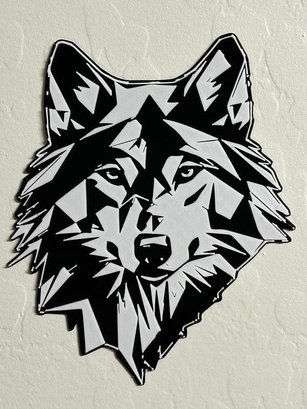 Geometric Wolf Wall Art