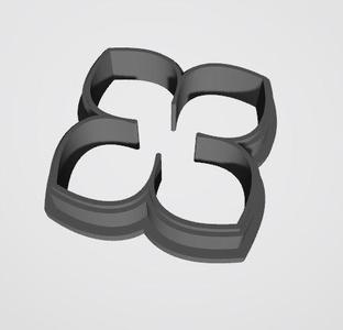 Hortenzie cookie cutter