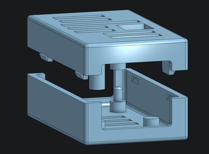 LM2596 screwless buck converter enclosure