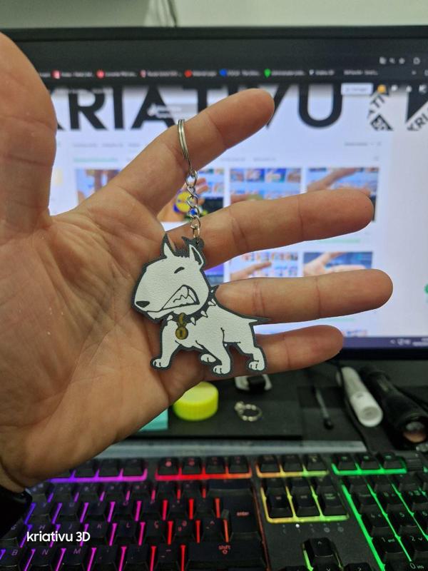 keychain bull terrier
