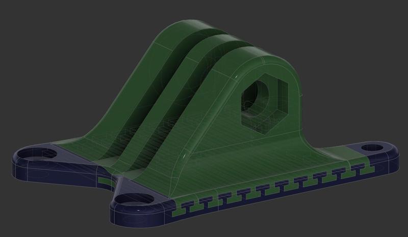 Multimaterial ImpulseRC Apex 5'' GoPro Mount