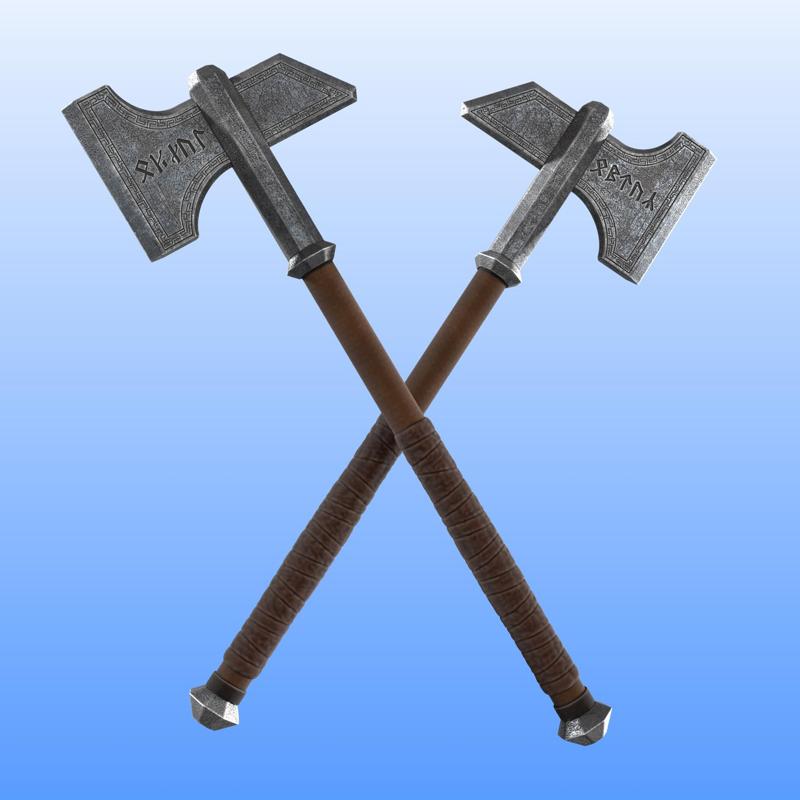 Dwalin's Axes - 1:1 Wearable - The Hobbit