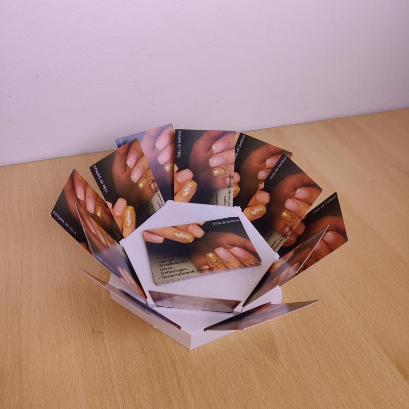 Flower of business cards