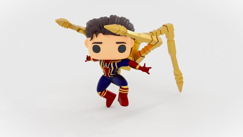 SpiderMan :Tom Holland iron suit funko pop