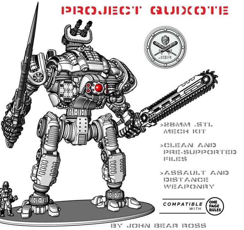 Project Quixote 28mm Modular Grimdark Dieselpunk Mech