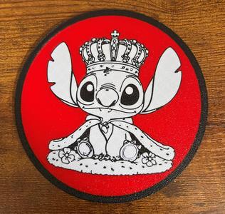 Stitch Cosplaying King George Coaster (Hamilton)