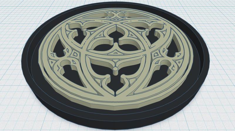 Gothic Rose Window Coaster 2