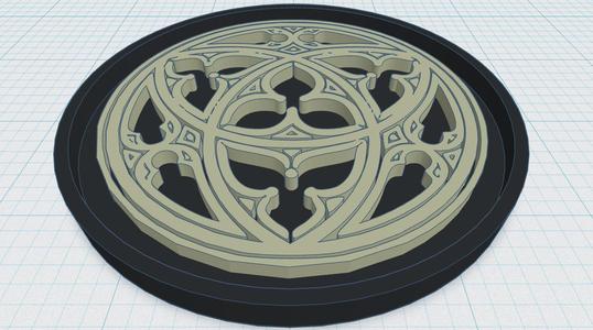 Gothic Rose Window Coaster 2